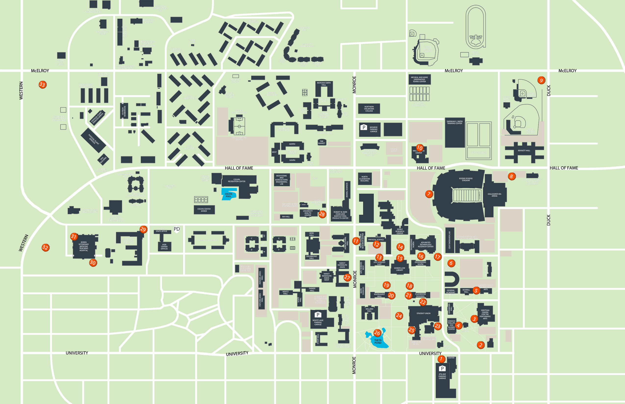 Campus Map & Directions  Oklahoma State University