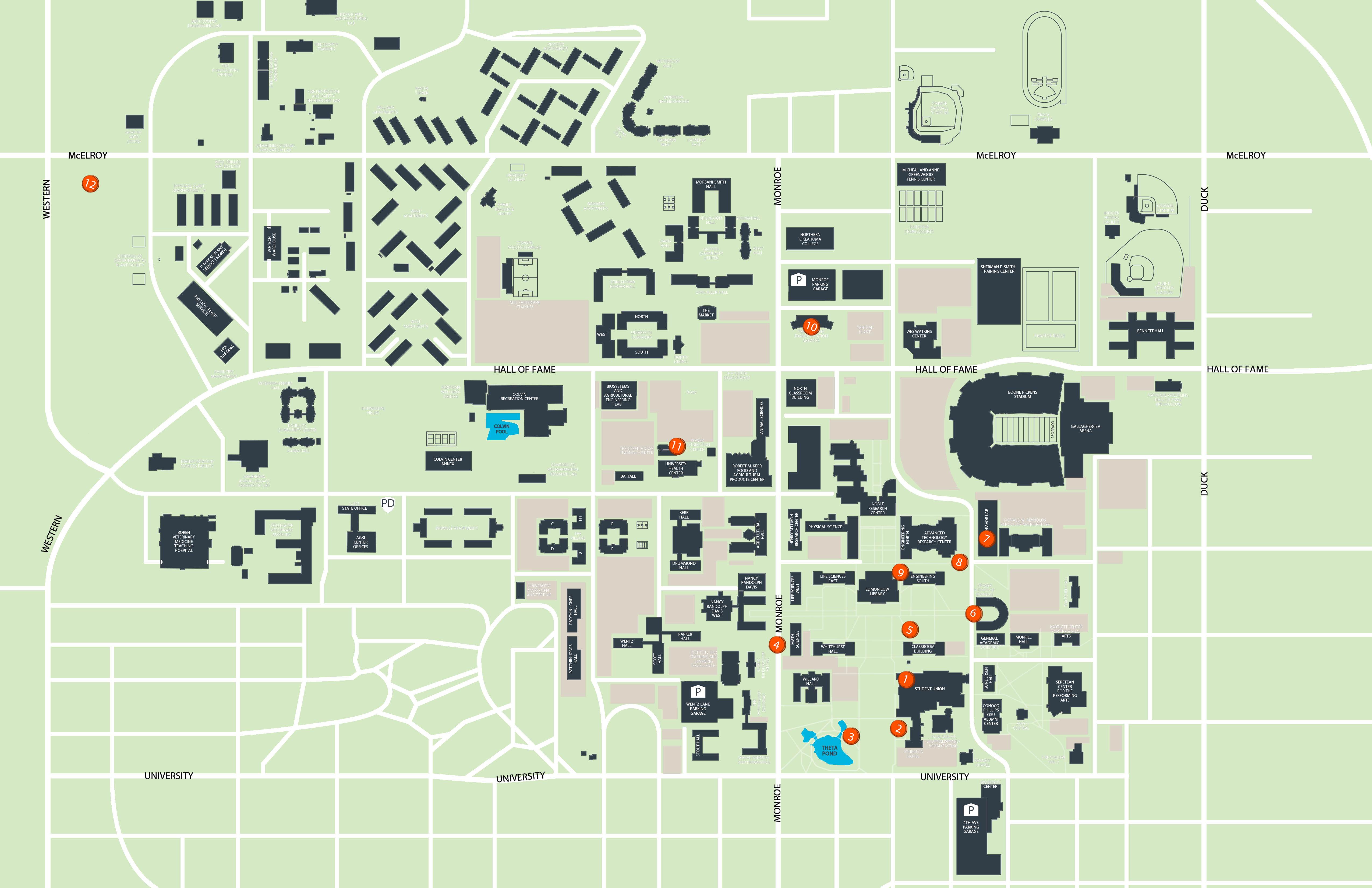 Campus Garden Map | Oklahoma State University