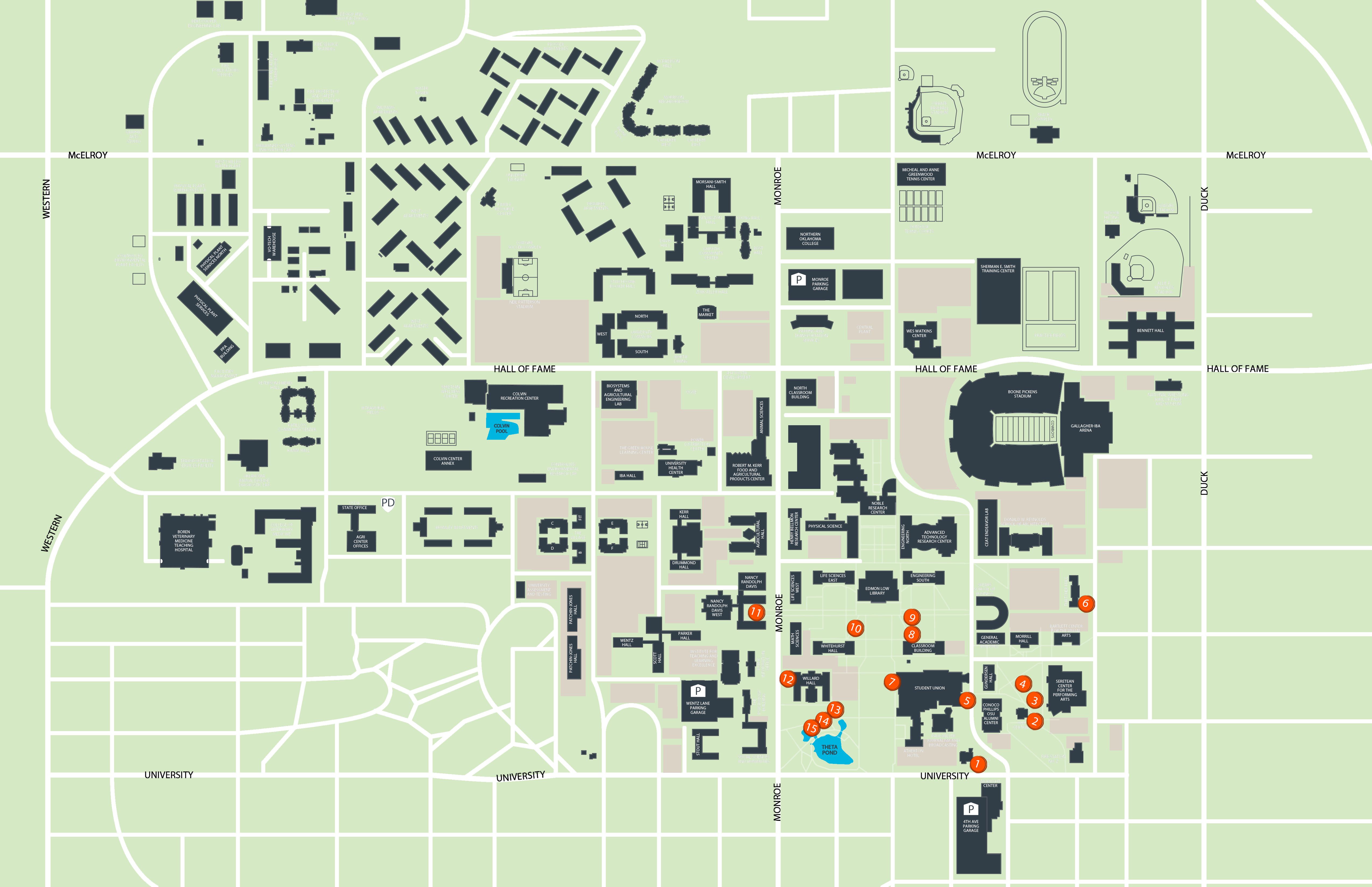 Campus Garden Map | Oklahoma State University