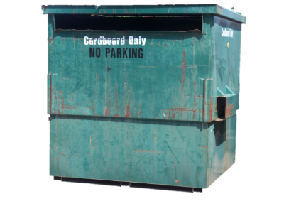 cardboard recycling dumpster