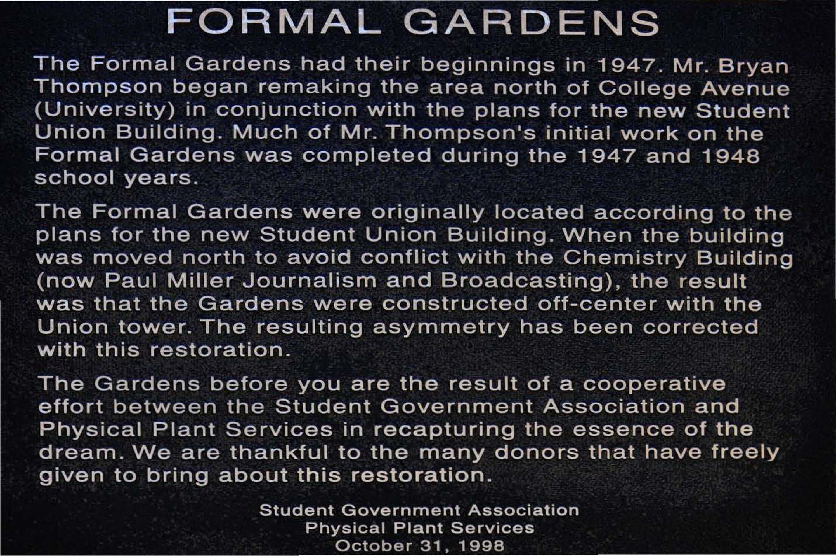 Formal Garden Story Formal Garden Story