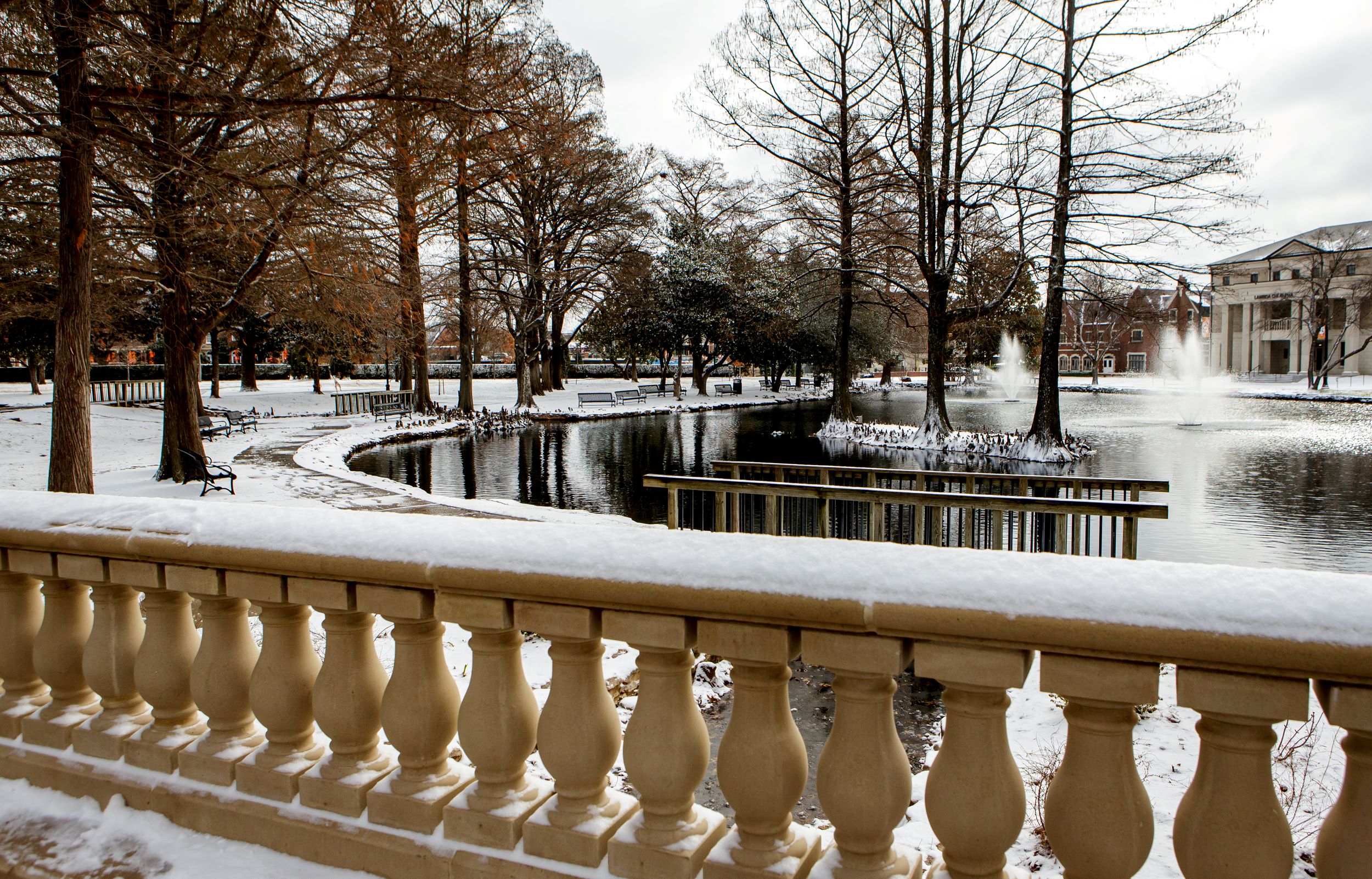 Theta Pond Winter Snow