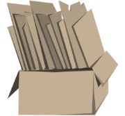 cardboard boxes
